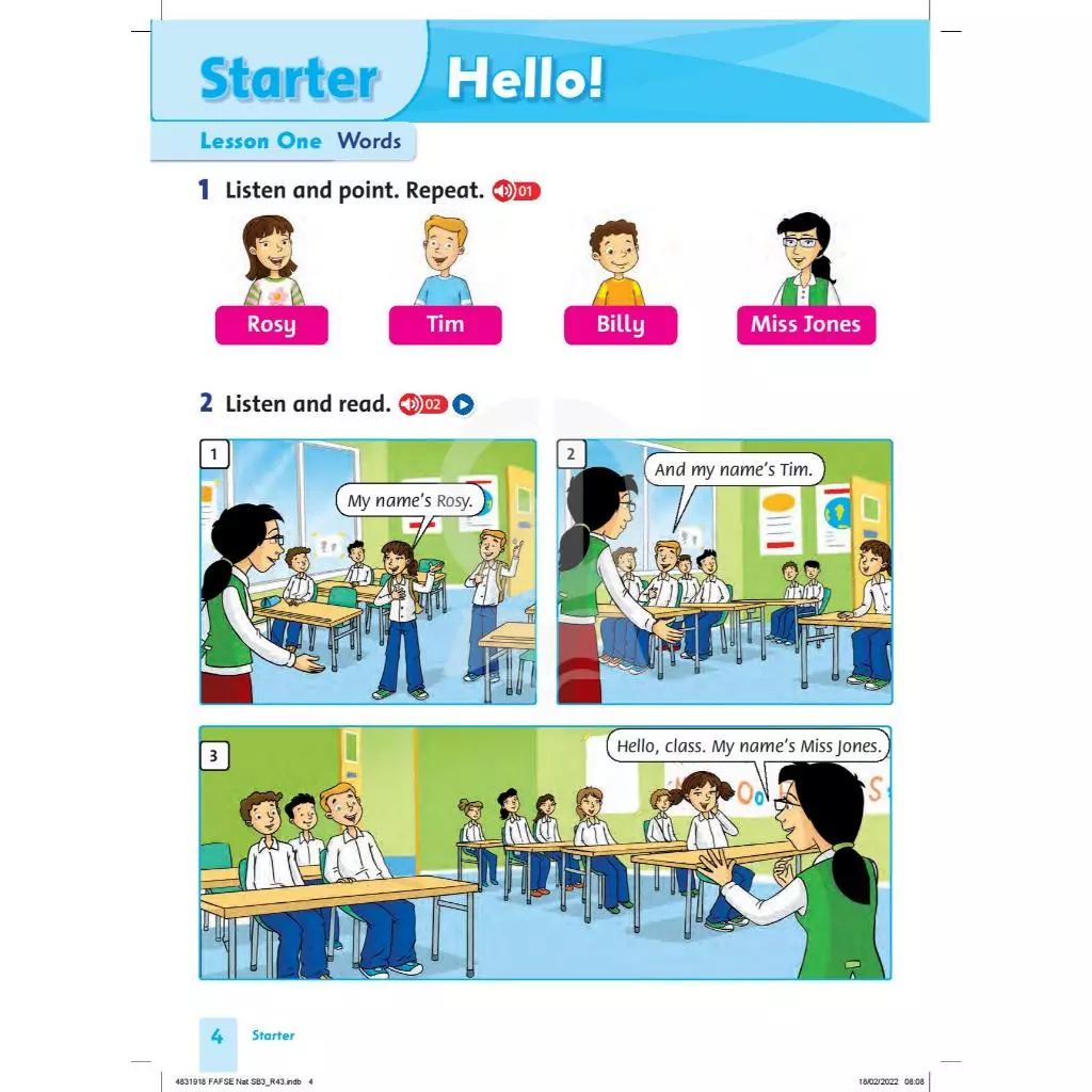 Tiếng Anh bài học Lớp 3 – Family And Friends 3 Student Book 2
